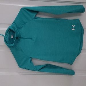 Girls Aqua Small Under Armour long sleeve shirt